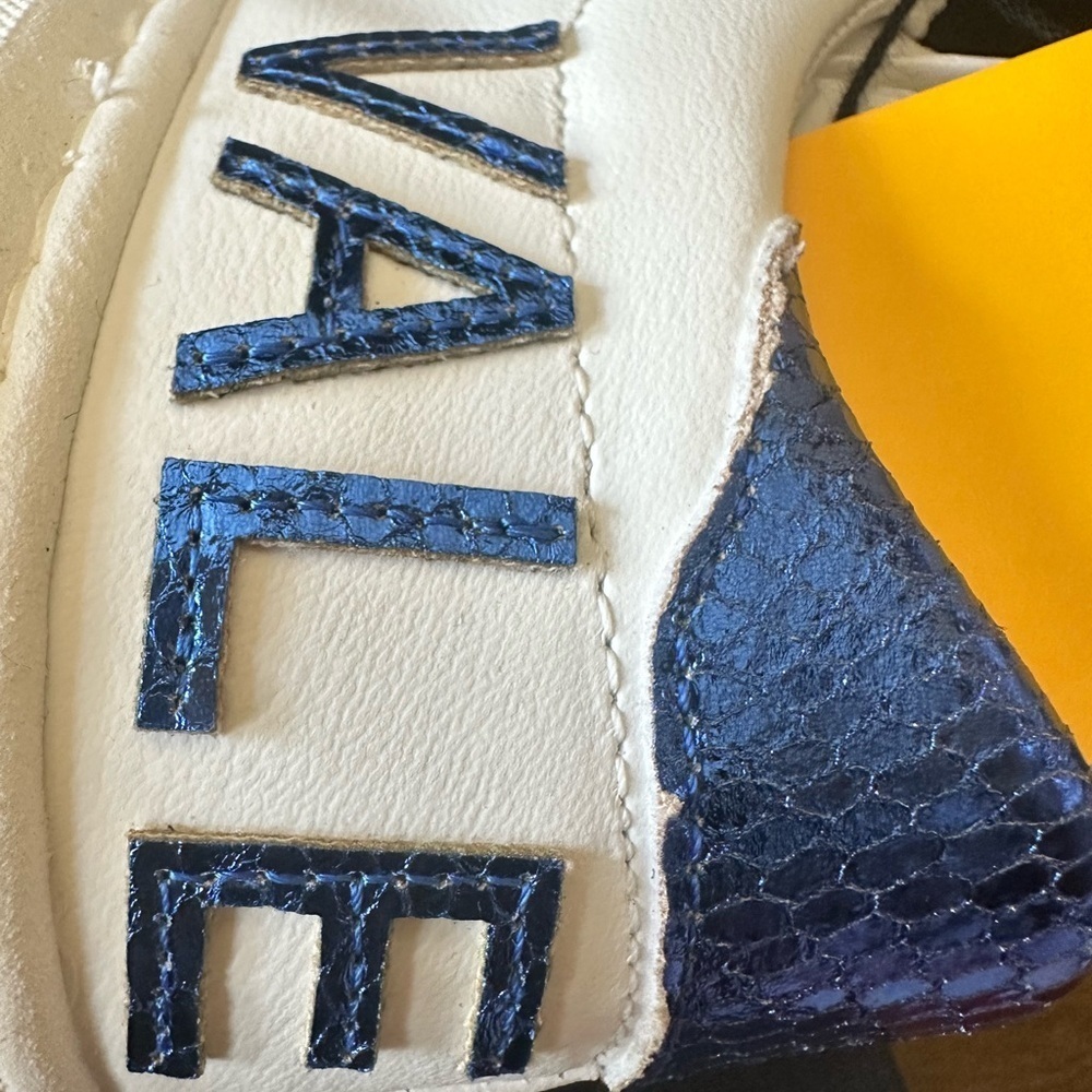 Valentino White Sneakers with Blue Details size 38 - Picture 9 of 9